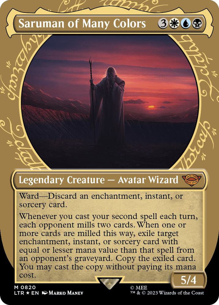 Saruman of Many Colors (Showcase) (Surge Foil) - 820: Universes Beyond: The Lord of the Rings: Tales of Middle-earth
