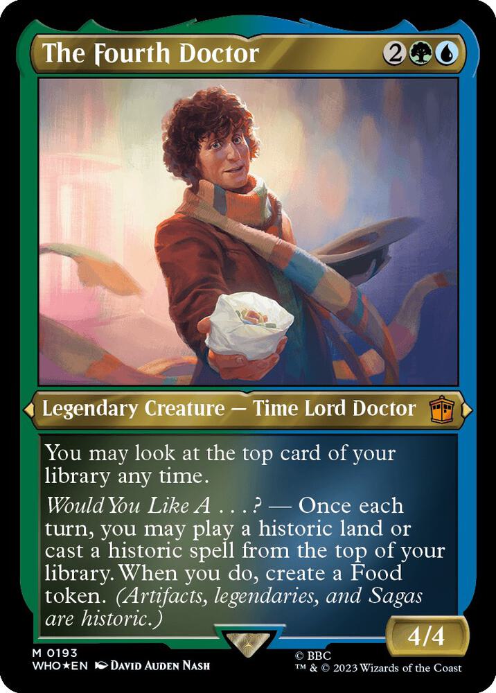 The Fourth Doctor (Display Commander) - Thick Stock - 193: Universes Beyond: Doctor Who