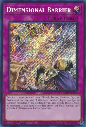 Dimensional Barrier (Secret Rare) - RA01-EN072: 25th Anniversary Rarity Collection