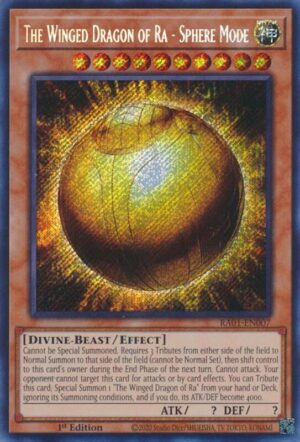 The Winged Dragon of Ra - Sphere Mode (Secret Rare) - RA01-EN007: 25th Anniversary Rarity Collection