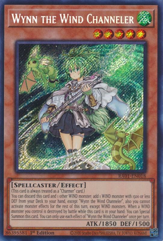 Wynn the Wind Channeler (Secret Rare) - RA01-EN018: 25th Anniversary Rarity Collection