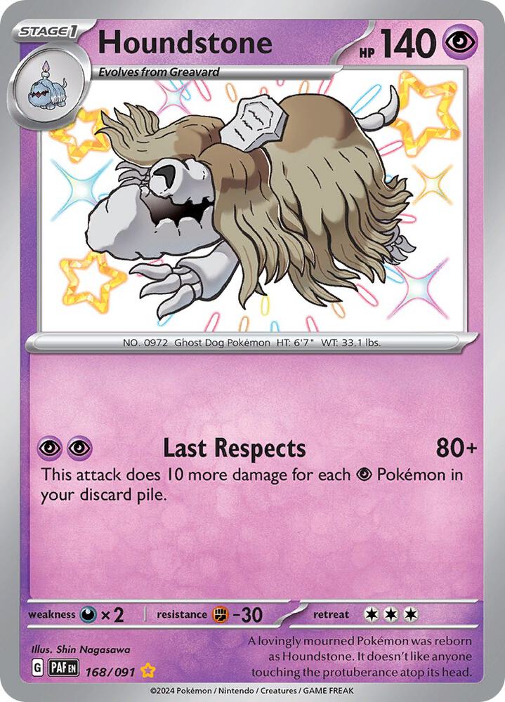 Houndstone - 168/091: SV: Paldean Fates