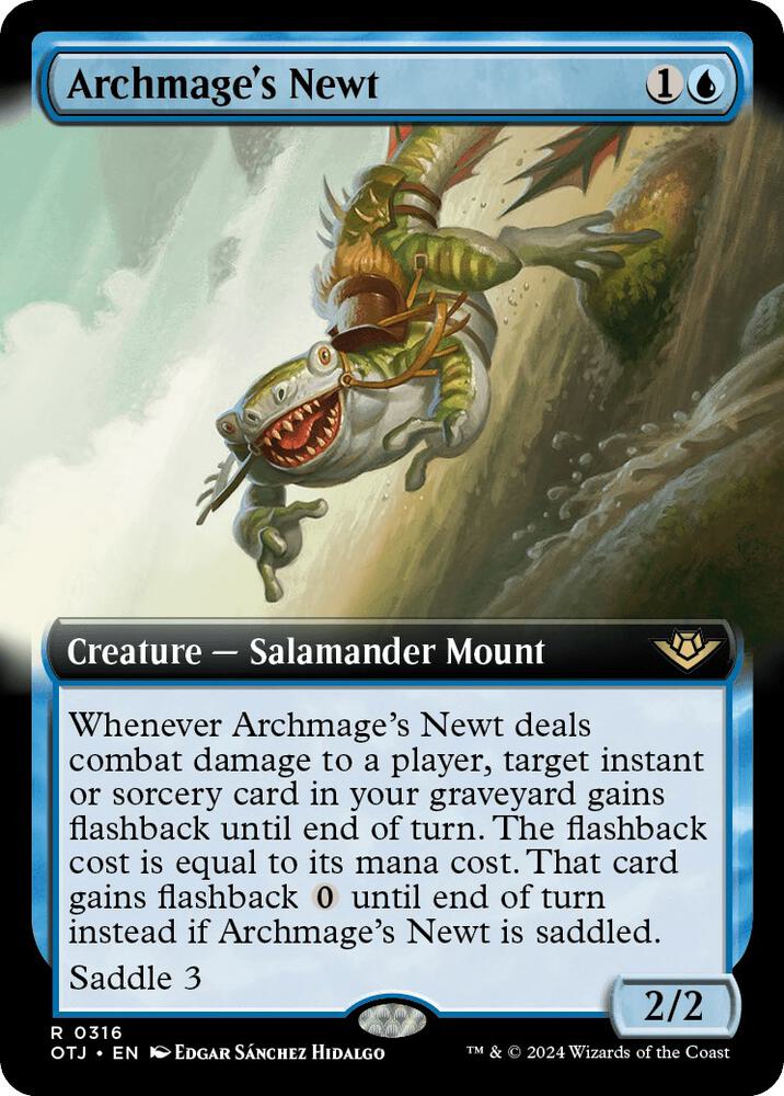 Archmage's Newt (Extended Art) - 316: Outlaws of Thunder Junction