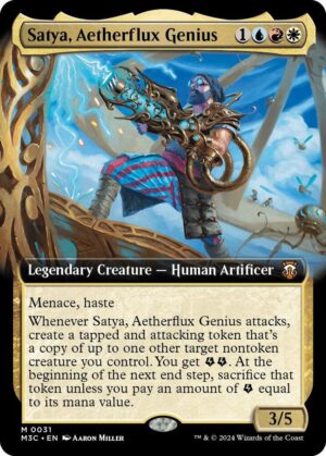 Satya, Aetherflux Genius (Extended Art) - 31: Commander: Modern Horizons 3