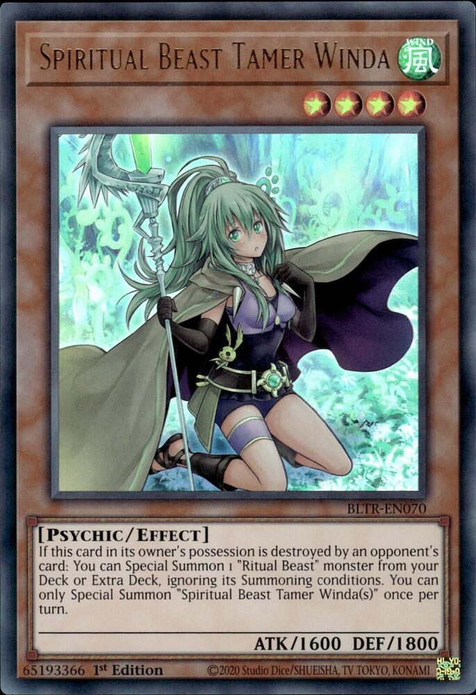 Spiritual Beast Tamer Winda - BLTR-EN070: Battles of Legend: Terminal Revenge