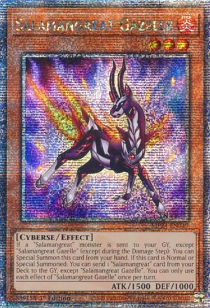 Salamangreat Gazelle (Quarter Century Secret Rare) - MP24-EN049: 25th Anniversary Tin: Dueling Mirrors