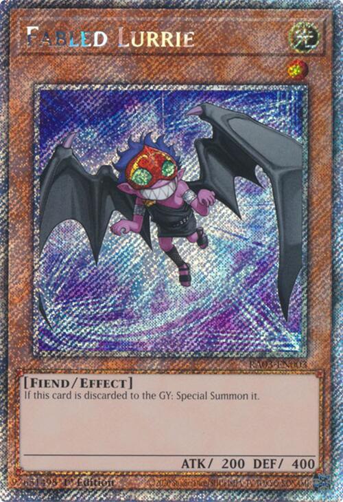 Fabled Lurrie (Platinum Secret Rare) - RA03-EN003: Quarter Century Bonanza