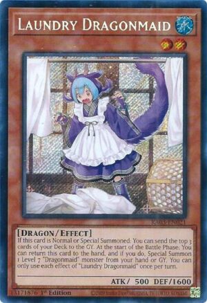 Laundry Dragonmaid (Secret Rare) - RA03-EN021: Quarter Century Bonanza