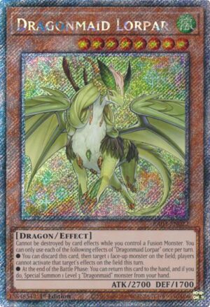 Dragonmaid Lorpar (Platinum Secret Rare) - RA03-EN022: Quarter Century Bonanza