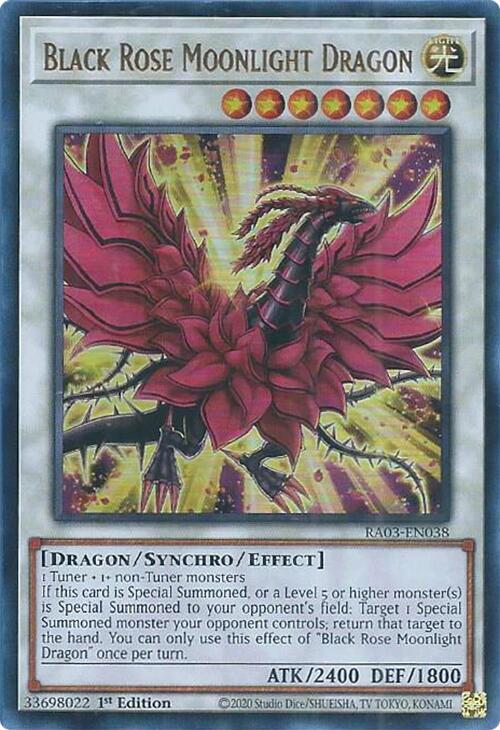 Black Rose Moonlight Dragon (UR) - RA03-EN038: Quarter Century Bonanza