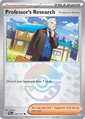 Professor's Research [Professor Rowan] (Poke Ball Pattern) - 124/131: SV: Prismatic Evolutions