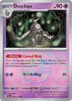 Dusclops (Master Ball Pattern) - 036/131: SV: Prismatic Evolutions