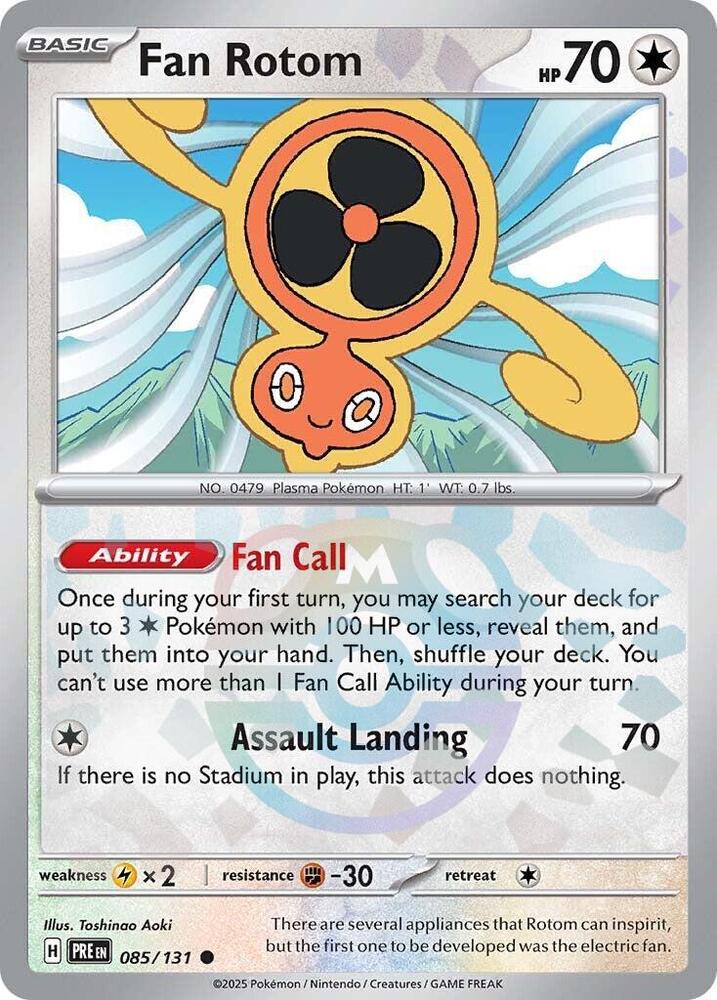 Fan Rotom (Master Ball Pattern) - 085/131: SV: Prismatic Evolutions
