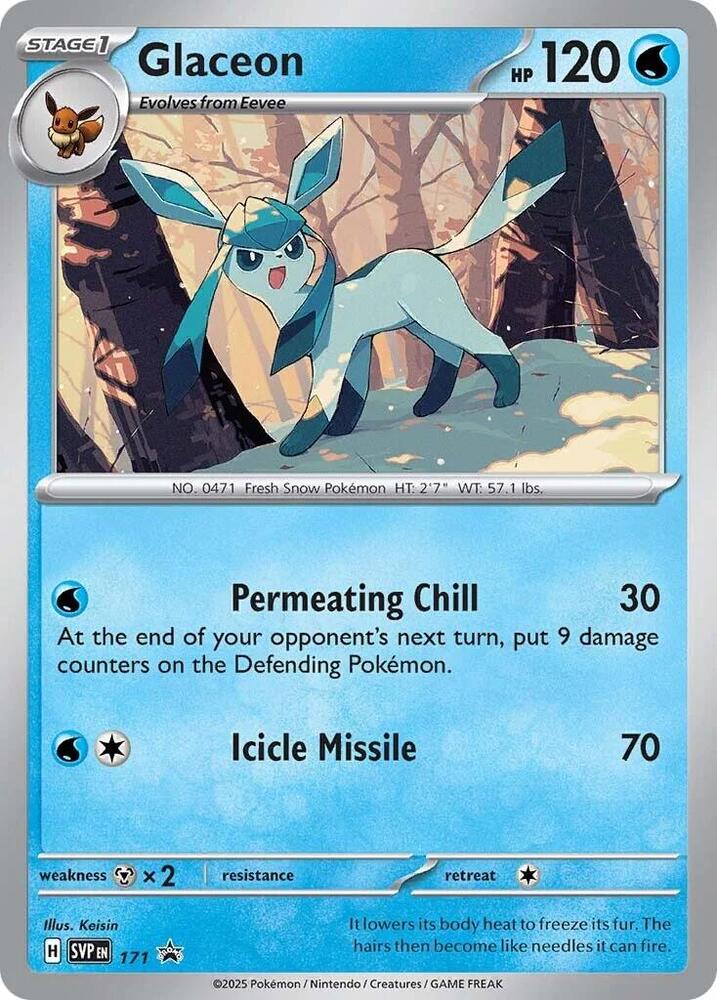 Glaceon - 171 (Cosmos Holo) - 171: SV: Scarlet & Violet Promo Cards