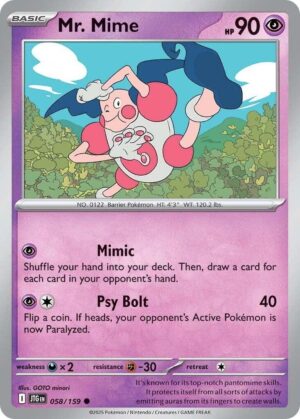 Mr. Mime - 058/159: SV09: Journey Together