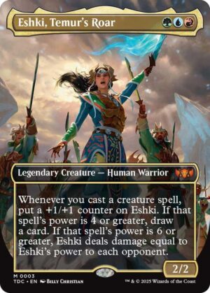 Eshki, Temur's Roar (Borderless) - 3: Commander: Tarkir: Dragonstorm