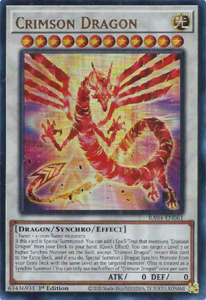 Crimson Dragon (UR) - RA04-EN061: Quarter Century Stampede