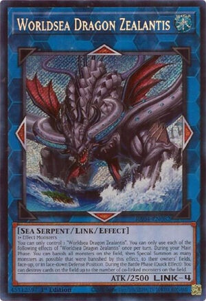 Worldsea Dragon Zealantis (Secret Rare) - RA04-EN082: Quarter Century Stampede