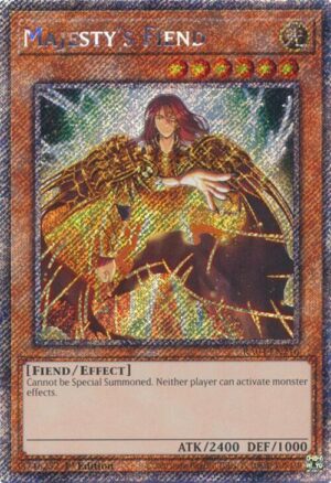 Majesty's Fiend (Platinum Secret Rare) - RA04-EN216: Quarter Century Stampede
