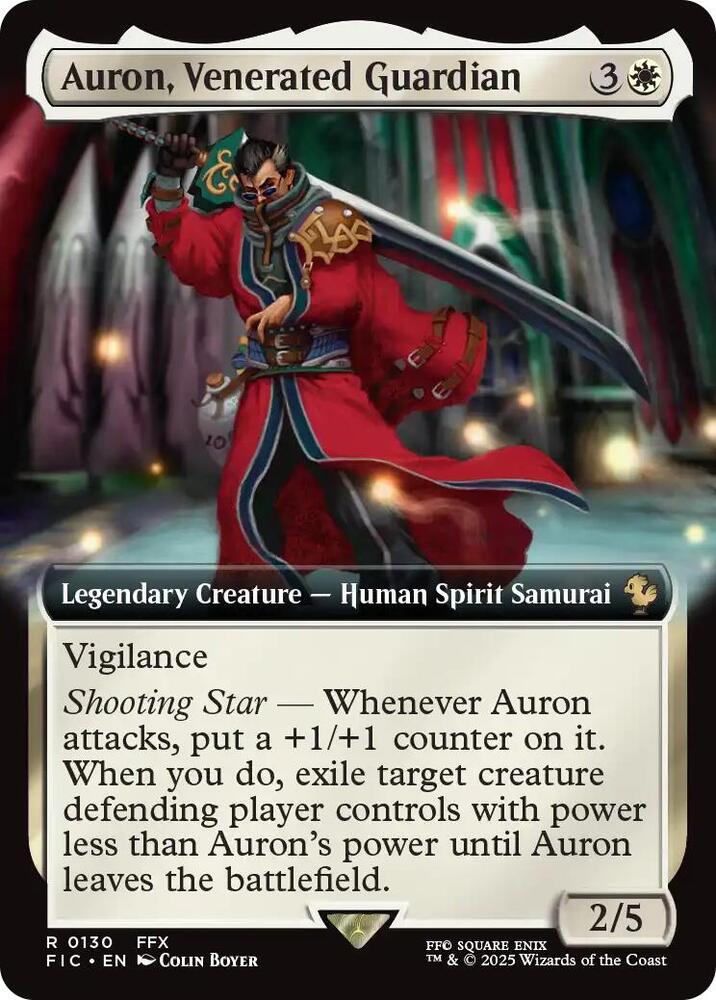 Auron, Venerated Guardian (Extended Art) - 130: Commander: FINAL FANTASY