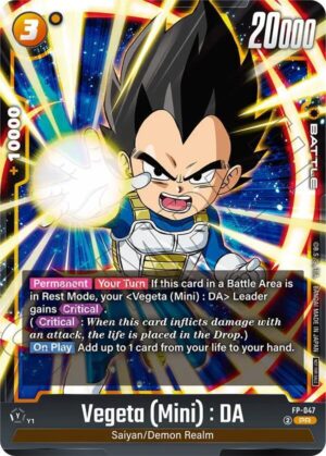 Vegeta (Mini) : DA - FP-047 (Tournament Pack 07) - FP-047: Tournament and Championship Promos