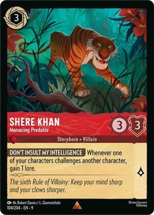 Shere Khan - Menacing Predator - 104/204: Fabled