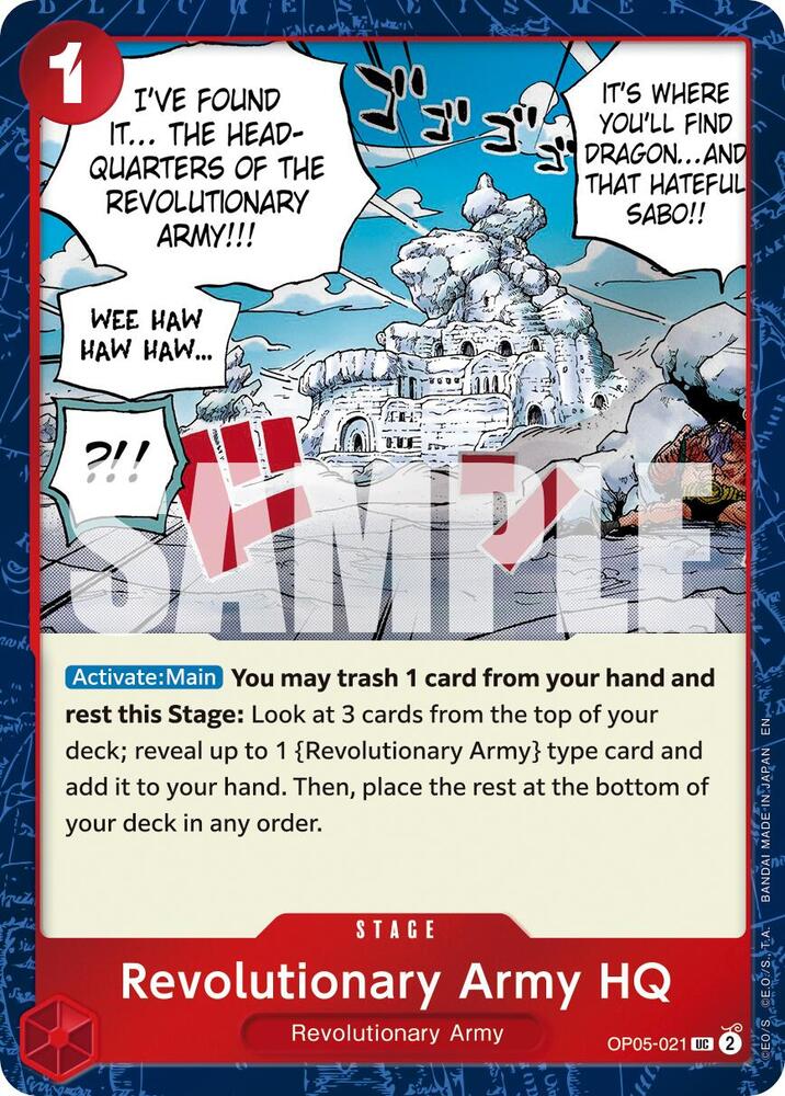 Revolutionary Army HQ (Pirate Foil) - OP05-021: Premium Booster -The Best- Vol. 2