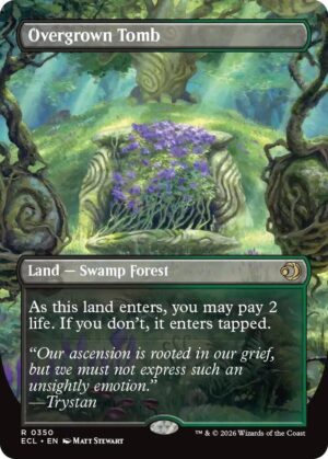 Overgrown Tomb (Borderless) - 350: Lorwyn Eclipsed