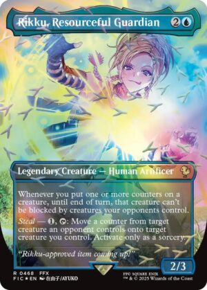 Rikku, Resourceful Guardian (Borderless) (Chocobo Track Foil) - 468: Commander: FINAL FANTASY