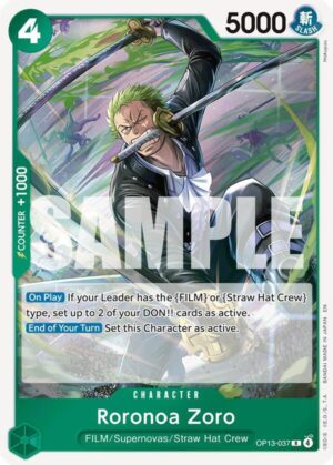 Roronoa Zoro - OP13-037: Carrying On His Will