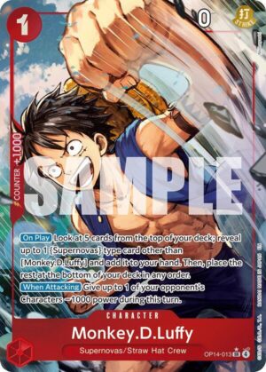 Monkey.D.Luffy - OP14-013 (Alternate Art) - OP14-013: The Azure Sea's Seven