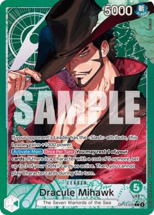 Dracule Mihawk - OP14-020 (Alternate Art) - OP14-020: The Azure Sea's Seven