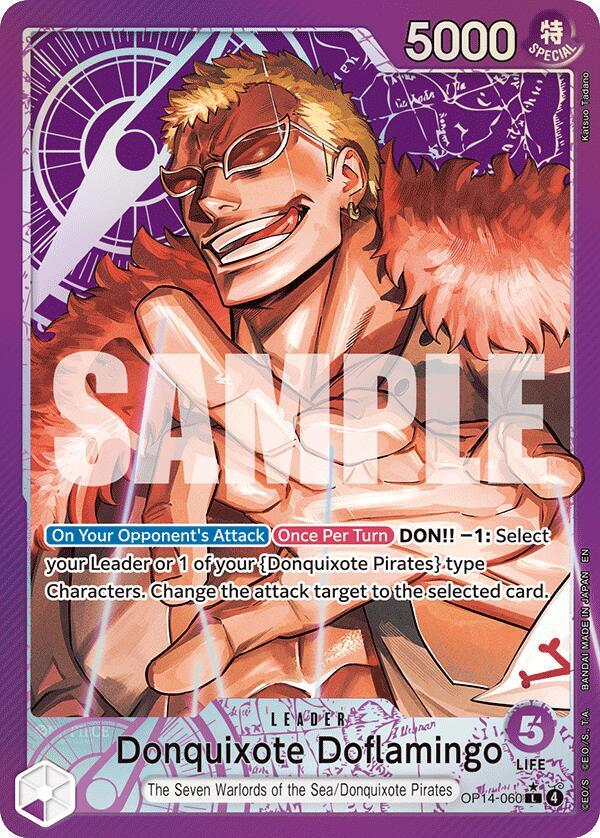 Donquixote Doflamingo - OP14-060 (Alternate Art) - OP14-060: The Azure Sea's Seven