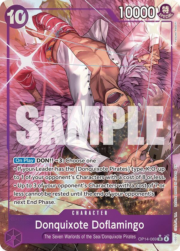 Donquixote Doflamingo - OP14-069 (Alternate Art) - OP14-069: The Azure Sea's Seven