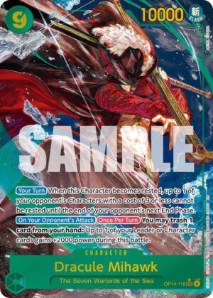 Dracule Mihawk - OP14-119 (Alternate Art) - OP14-119: The Azure Sea's Seven