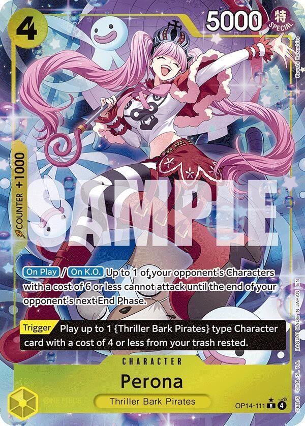 Perona - OP14-111 (Alternate Art) - OP14-111: The Azure Sea's Seven