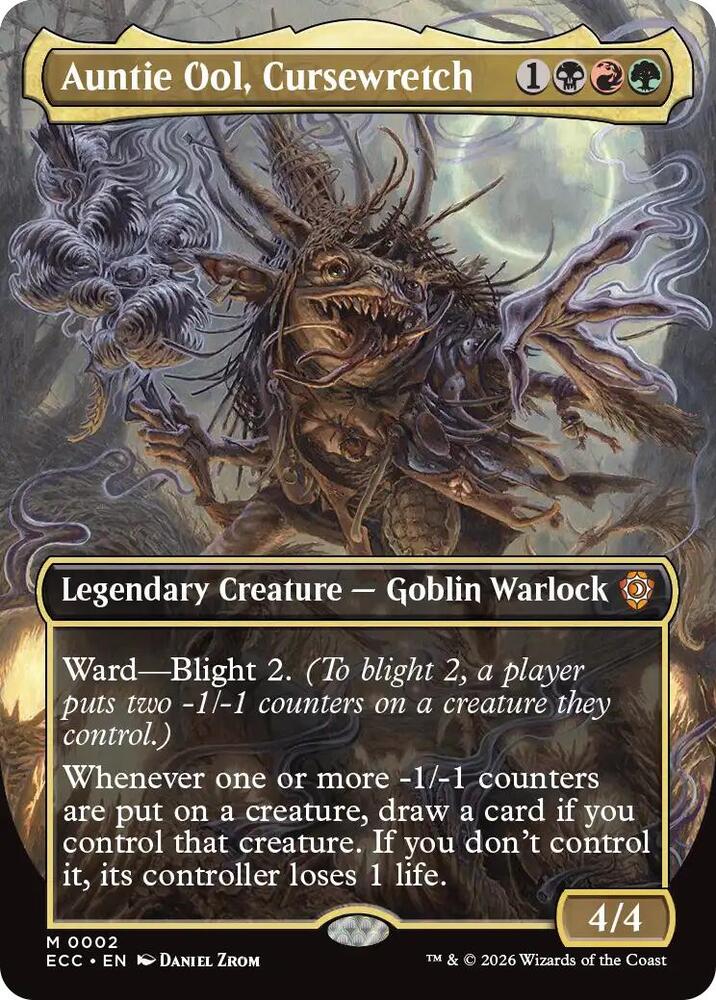 Auntie Ool, Cursewretch (Borderless) - 2: Commander: Lorwyn Eclipsed