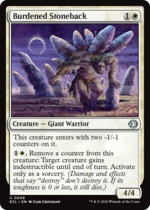 Burdened Stoneback - 8: Lorwyn Eclipsed