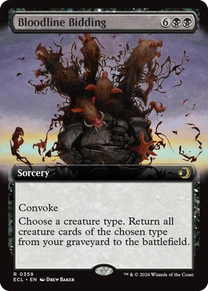 Bloodline Bidding (Extended Art) - 359: Lorwyn Eclipsed