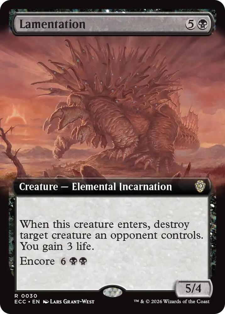 Lamentation (Extended Art) - 30: Commander: Lorwyn Eclipsed