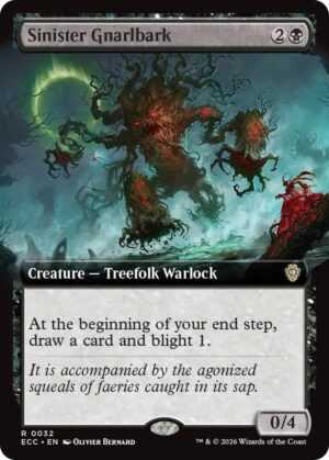 Sinister Gnarlbark (Extended Art) - 32: Commander: Lorwyn Eclipsed