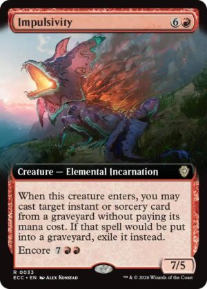 Impulsivity (Extended Art) - 33: Commander: Lorwyn Eclipsed