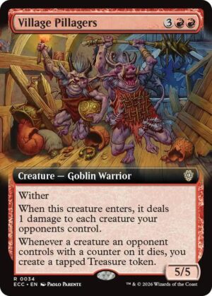 Village Pillagers (Extended Art) - 34: Commander: Lorwyn Eclipsed