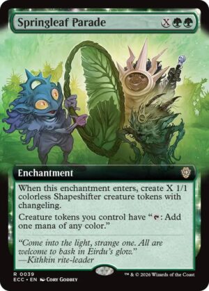 Springleaf Parade (Extended Art) - 39: Commander: Lorwyn Eclipsed