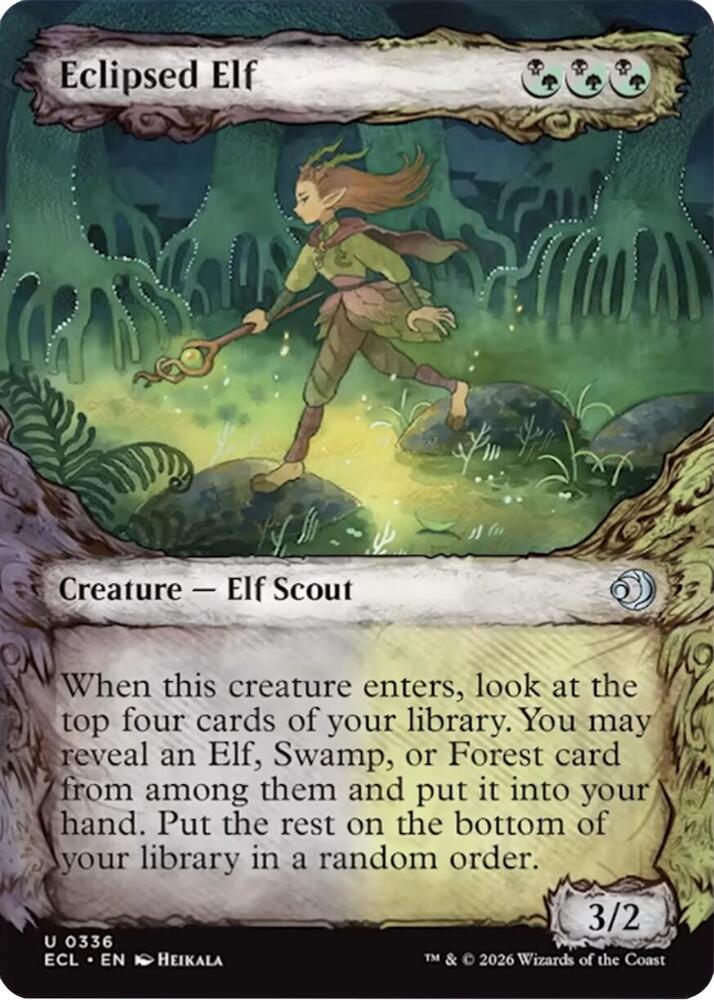 Eclipsed Elf (Showcase) - 336: Lorwyn Eclipsed