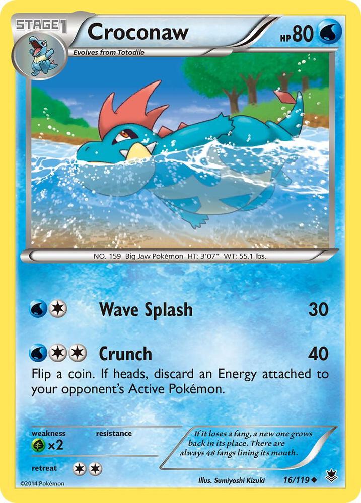 Croconaw - 16/119: XY - Phantom Forces