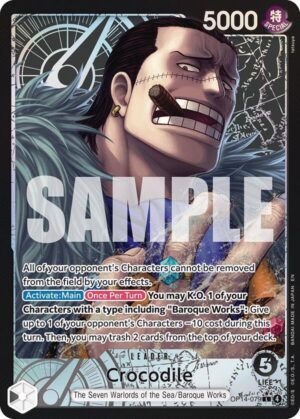 Crocodile - OP14-079 (Alternate Art) - The Azure Sea's Seven (OP14) - OP14-079