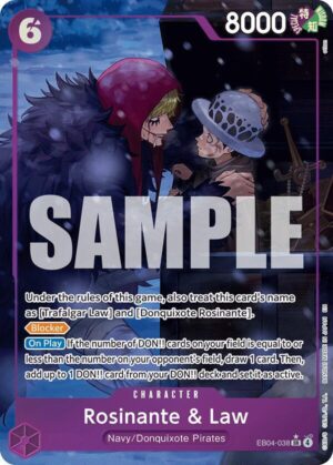 Rosinante & Law (Alternate Art) - The Azure Sea's Seven (OP14) - EB04-038