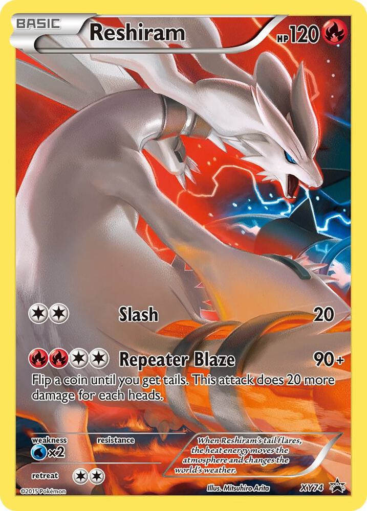 Reshiram (Full Art Promo) - XY74: XY Promos