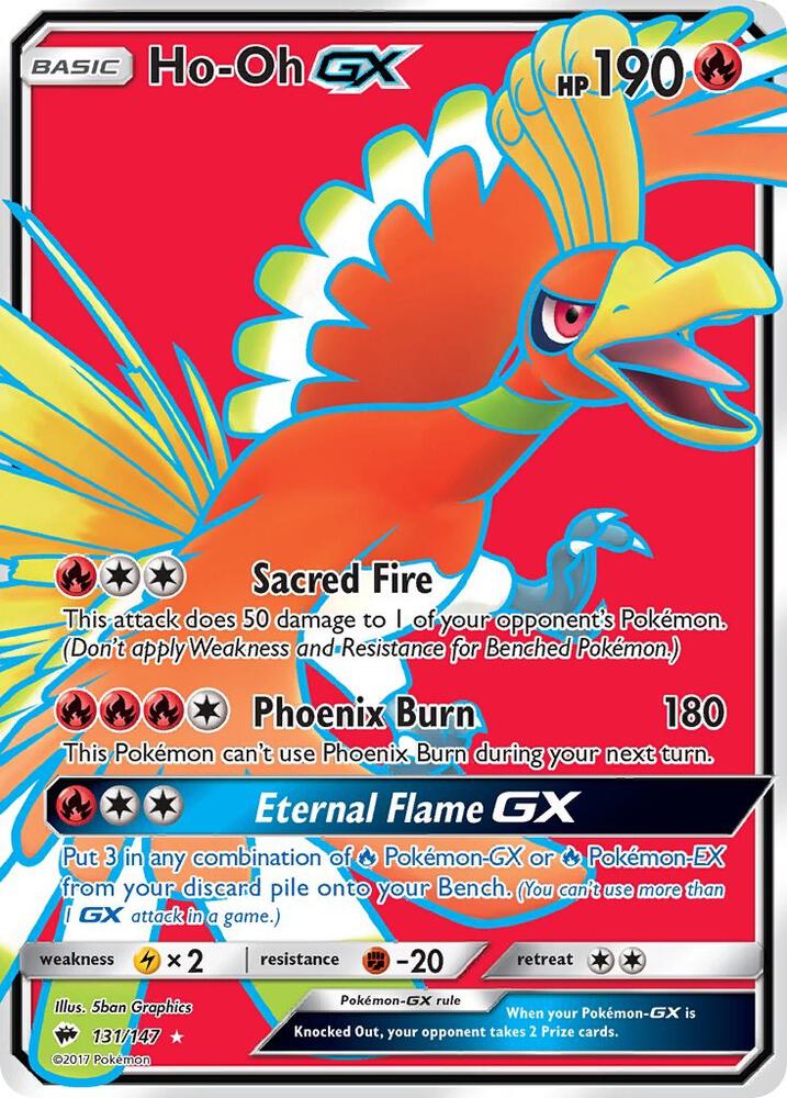 Ho-Oh GX (Full Art) - 131/147: SM - Burning Shadows